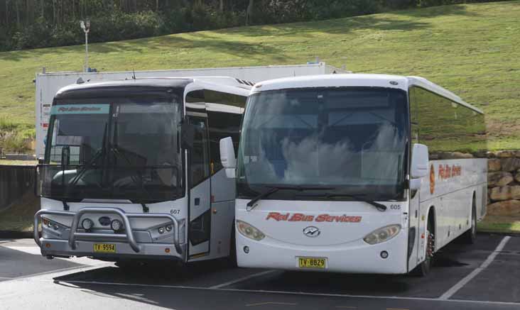 Red Bus Higer Roadboss 605 & BCI Classmaster 57 607